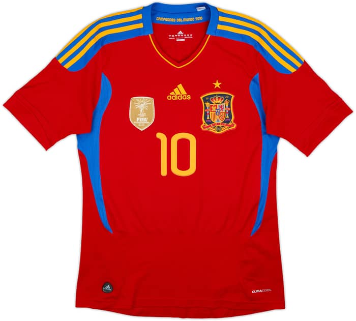 2010-11 Spain Home Shirt Fabregas #10 - 9/10 - (S)