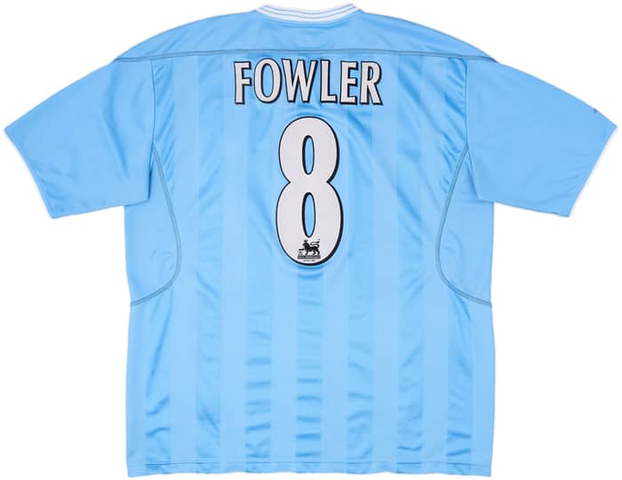 2003-04 Manchester City Home Shirt Fowler #8 - 6/10 - (XL)