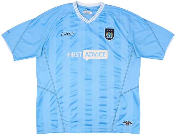 2003-04 Manchester City Home Shirt Fowler #8 - 6/10 - (XL)