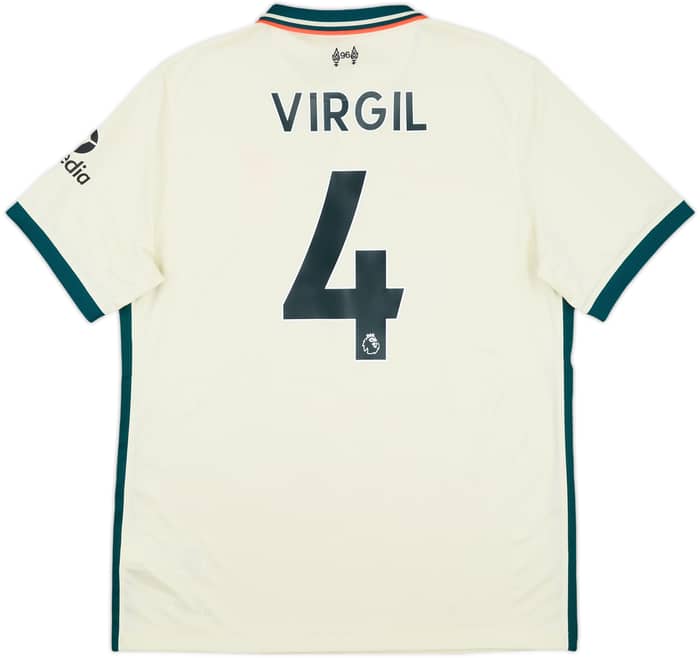 2021-22 Liverpool Away Shirt Virgil #4 (L)