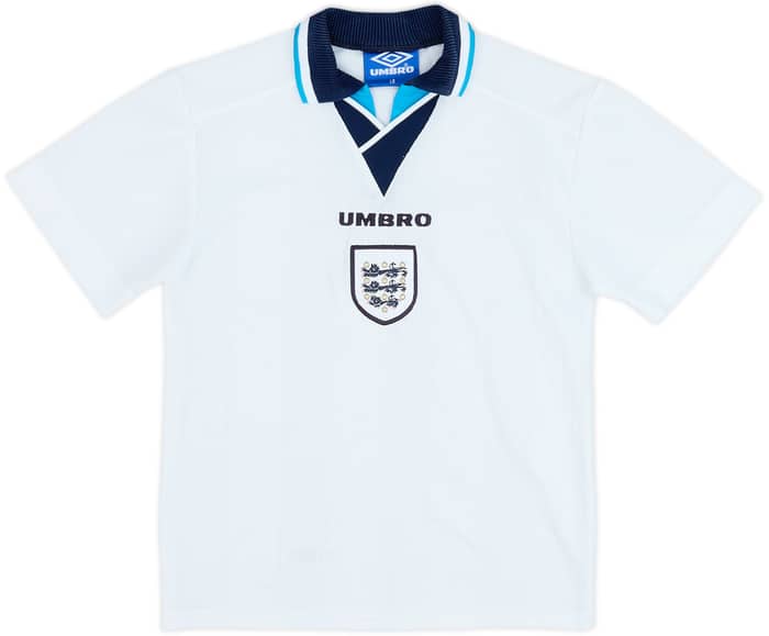 1995-97 England Home Shirt - 8/10 - (L.Boys)