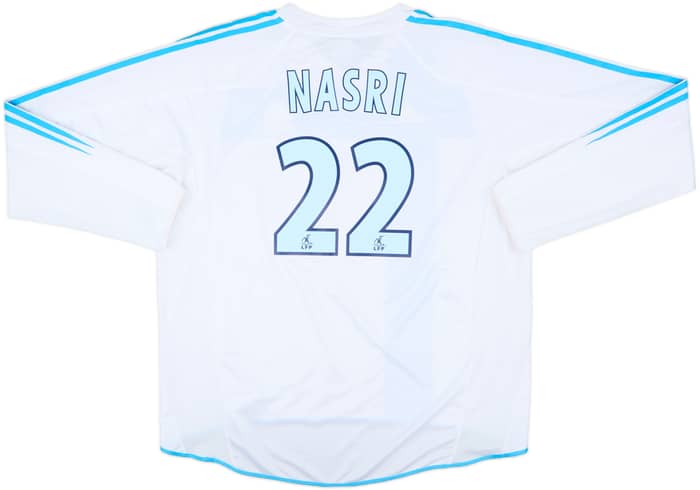 2004-05 Olympique Marseille Home L/S Shirt Nasri #22 - 8/10 - (XXL)