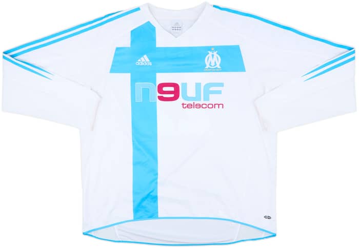 2004-05 Olympique Marseille Home L/S Shirt Nasri #22 - 8/10 - (XXL)