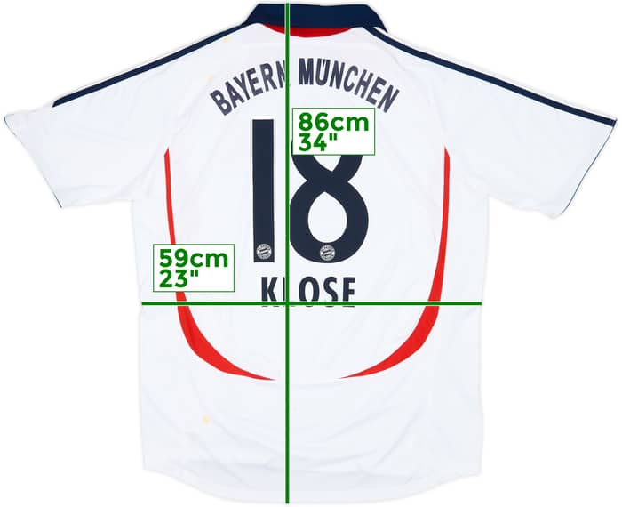 2006-07 Bayern Munich Away Shirt Klose #18 - 8/10 - (XL)