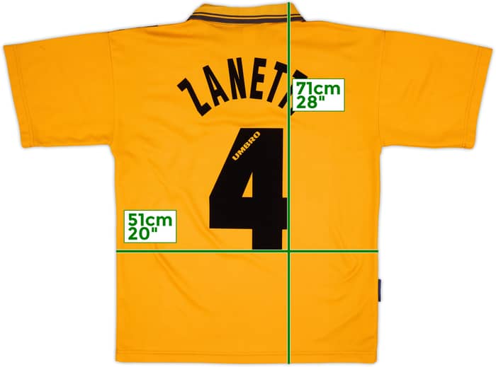 1996-97 Inter Milan Third Shirt Zanetti #4 - 8/10 - (S)