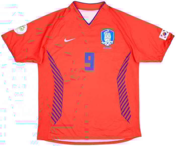 2006-08 South Korea Home Shirt Junghwan #9 - 8/10 - (L)