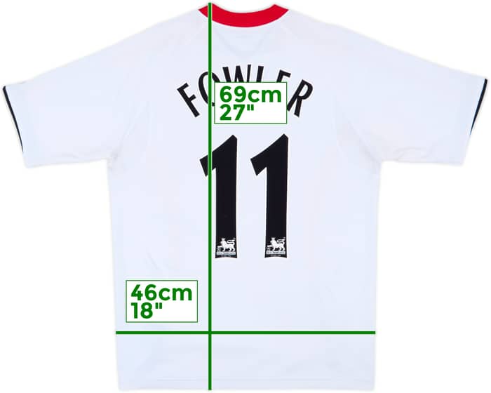 2005-06 Liverpool Away Shirt Fowler #11 - 6/10 - (M)