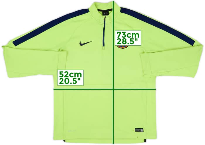 2014-15 Barcelona Nike 1/4 Zip Training Top - 6/10 - (L)