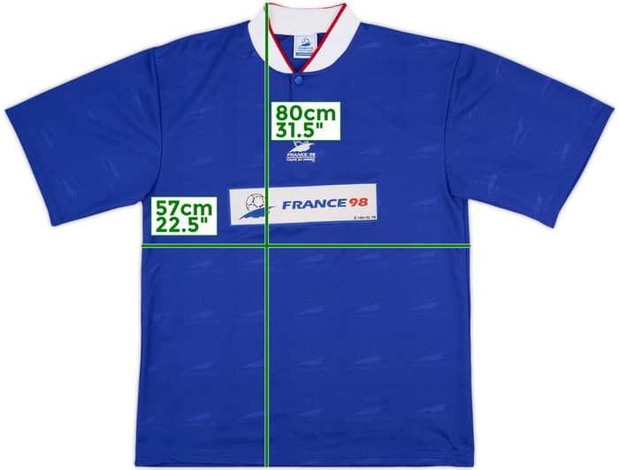 1998 France 98 Coupe du Monde Training Shirt - 9/10 - (L)