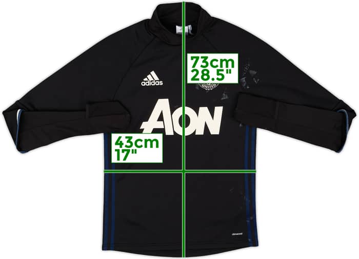 2016-17 Manchester United adidas Training Top - 5/10 - (XS)