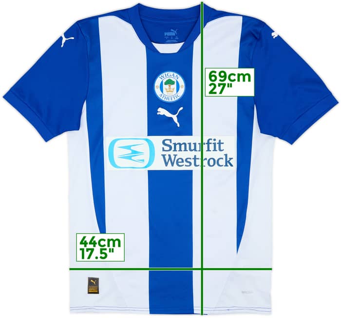 2024-25 Wigan Athletic Home Shirt - 8/10 - (S)