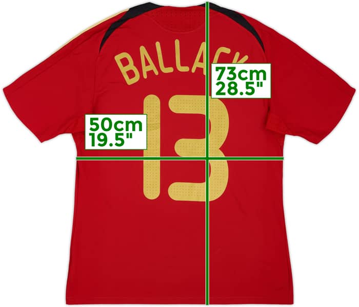 2008-09 Germany Away Shirt Ballack #13 - 7/10 - (M)