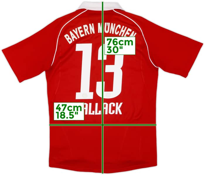 2005-06 Bayern Munich Home Shirt Ballack #13 - 6/10 - (S)