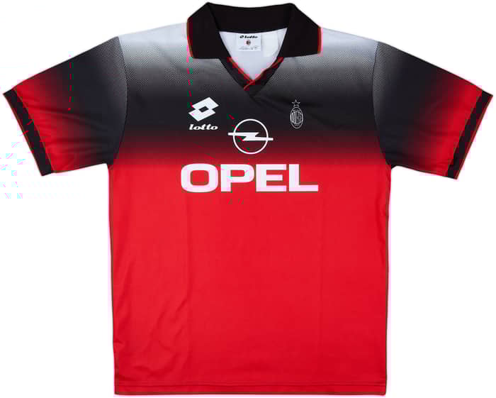 1995-96 AC Milan Lotto Training Shirt - 8/10 - (XL)