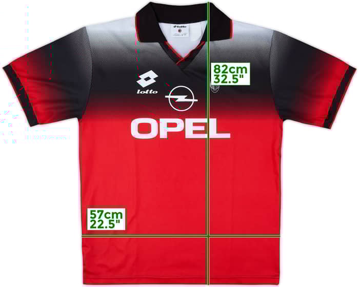 1995-96 AC Milan Lotto Training Shirt - 8/10 - (XL)
