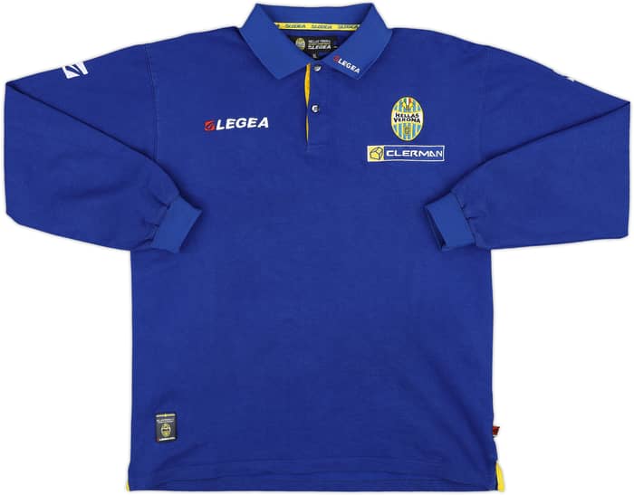 2004-05 Hellas Verona Legea Polo L/S Shirt - 9/10 - (XL)