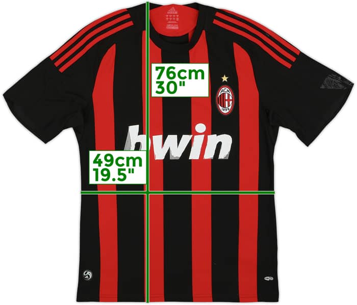 2008-09 AC Milan Home Shirt #14 - 4/10 - (M)