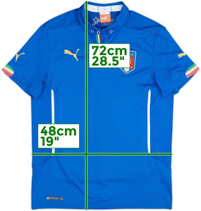 2014-15 Italy Home Shirt - 6/10 - (XL.Boys)