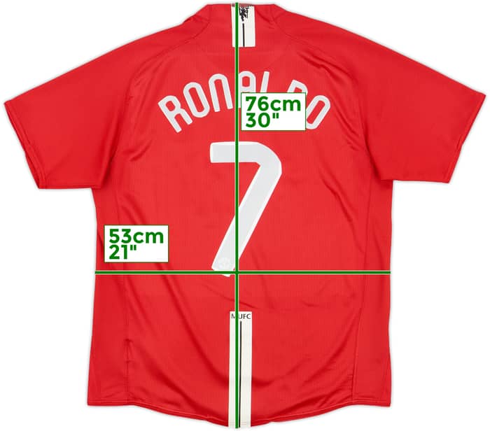 2007-09 Manchester United Home Shirt Ronaldo #7 - 6/10 - (L)