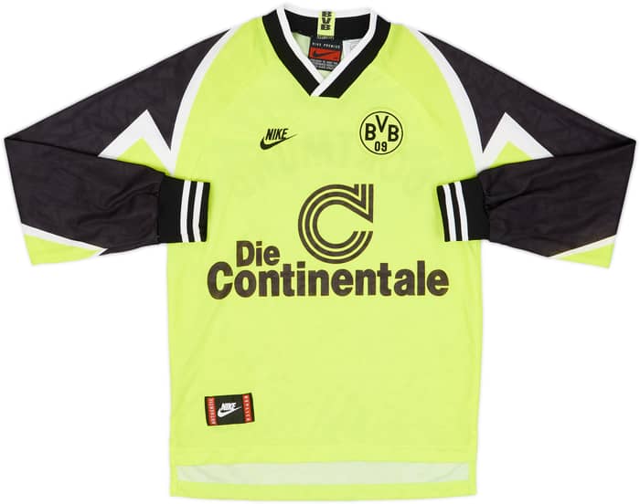1995-96 Borussia Dortmund Home L/S Shirt - 9/10 - (XS)