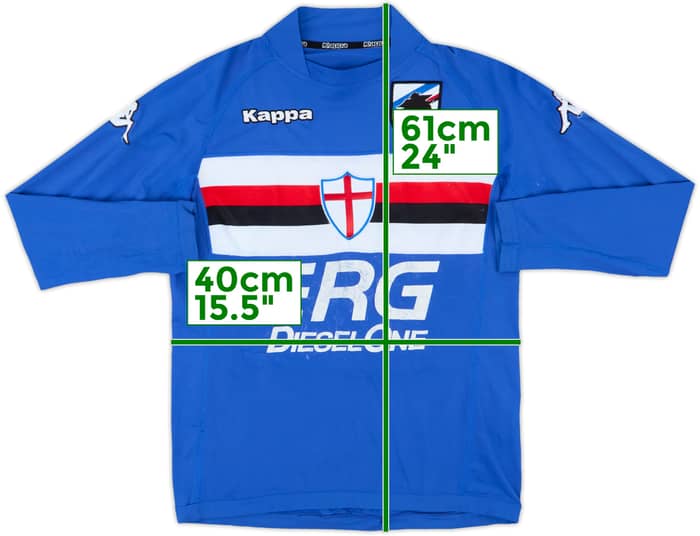 2005-07 Sampdoria Home L/S Shirt - 4/10 - (S)
