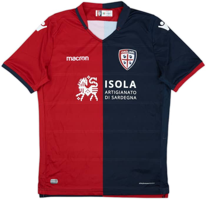 2018-19 Cagliari Home Shirt - 8/10 - (XL.Boys)