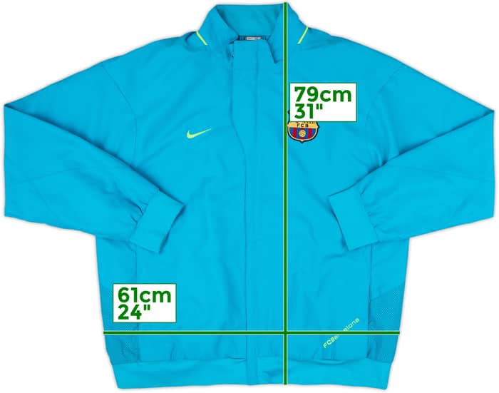2007-08 Barcelona Nike Track Jacket - 9/10 - (XL)