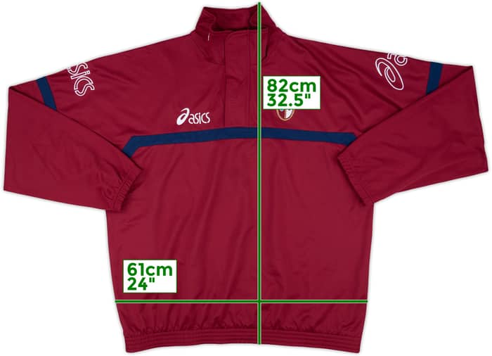 2001-02 Torino Asics 1/4 Zip Training Top - 8/10 - (XL)