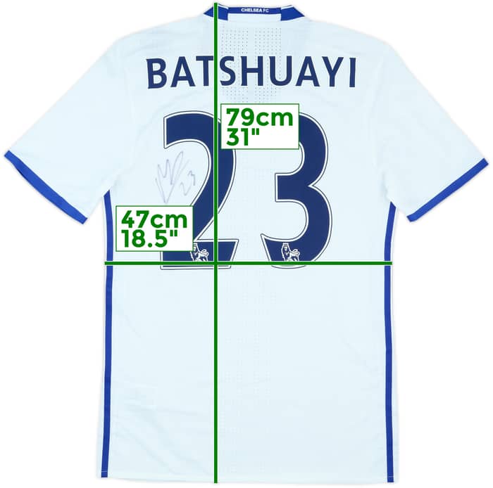2016-17 Chelsea Player Issue Signed Third Shirt Batshuayi #23