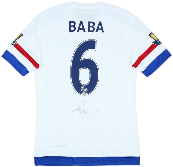2015-16 Chelsea Player Issue Signed Away Shirt Baba #6 (M)