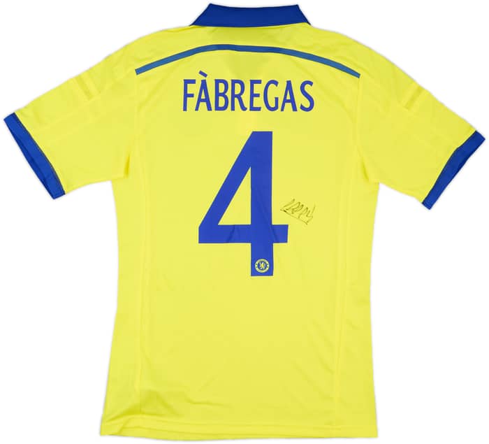 2014-15 Chelsea Player Issue Signed Away Shirt Fabregas #4