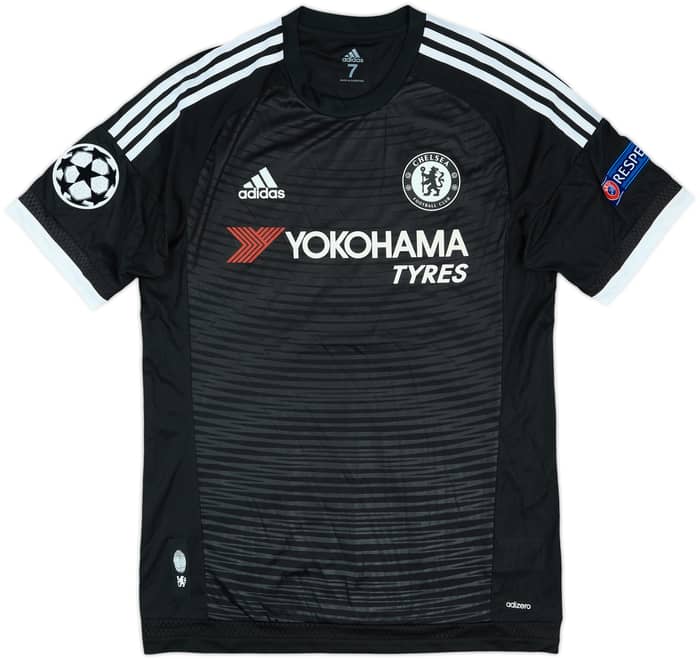 2015-16 Chelsea Match Issue Signed Champions League Third Shirt Kenedy #16