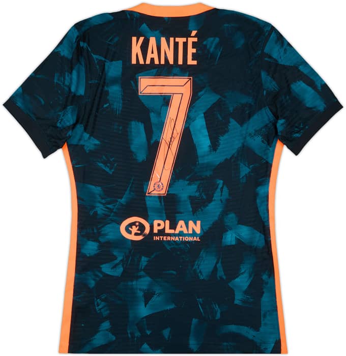 2021-22 Chelsea Player Issue Signed Third Shirt Kante #7 - 9/10 - (M)