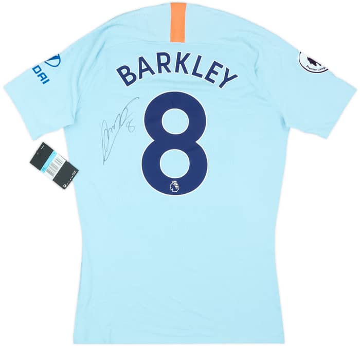 2018-19 Chelsea Player Issue Signed Third Shirt Barkley #8