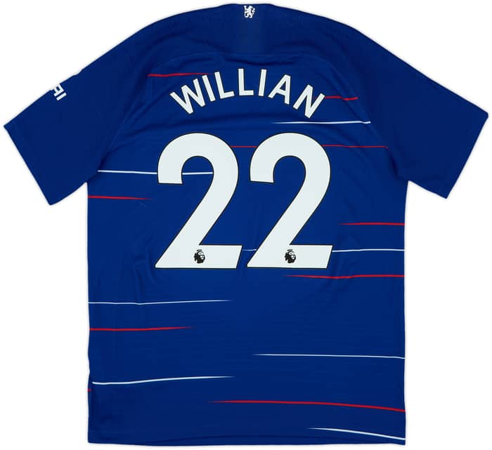 2018-19 Chelsea Authentic Home Shirt Willian #22 - 10/10 - (L)