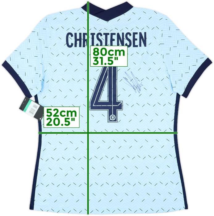 2020-21 Chelsea Player Issue Signed Away Shirt Christensen #4