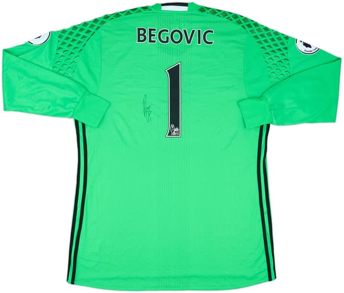 2016-17 Chelsea Match Issue Signed GK Shirt Begovic