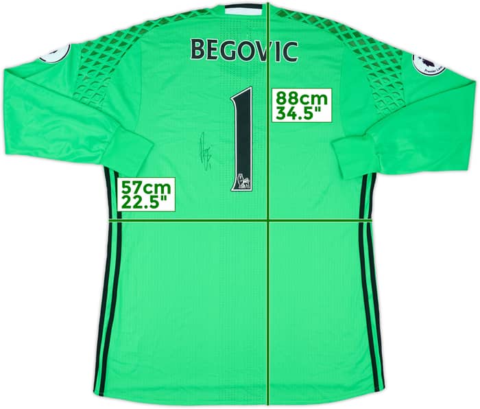 2016-17 Chelsea Match Issue Signed GK Shirt Begovic