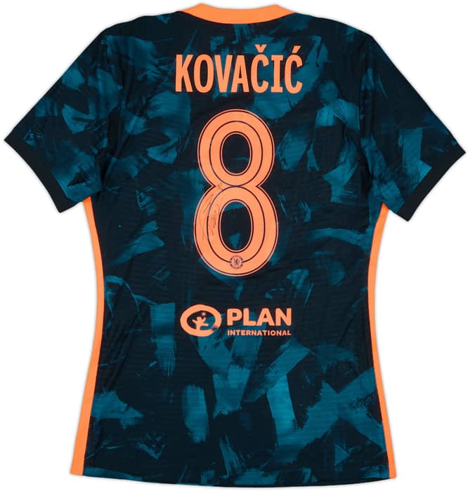 2021-22 Chelsea Player Issue Signed Third Shirt Kovacic #8 - 9/10 - (M)