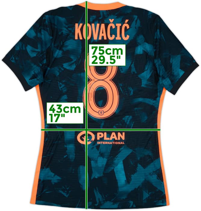 2021-22 Chelsea Player Issue Signed Third Shirt Kovacic #8 - 9/10 - (M)