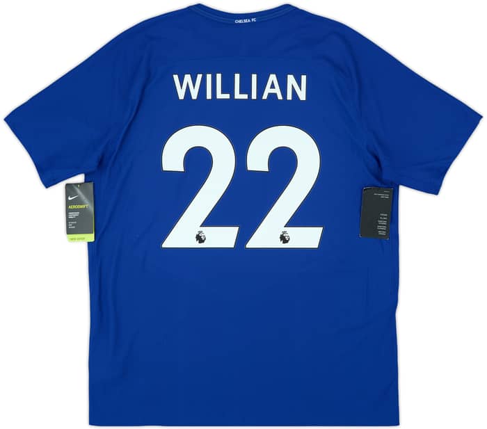 2017-18 Chelsea Player Issue Home Shirt Willian #22 (XL)