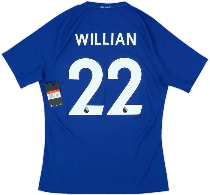2017-18 Chelsea Player Issue Home Shirt Willian #22 (L)