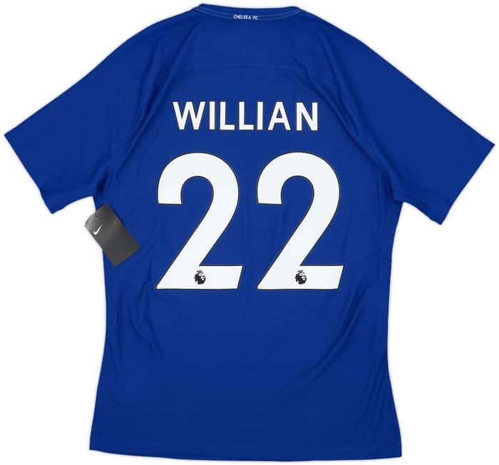 2017-18 Chelsea Player Issue Home Shirt Willian #22 (M)