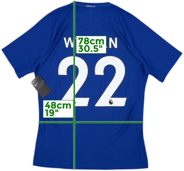 2017-18 Chelsea Player Issue Home Shirt Willian #22 (M)