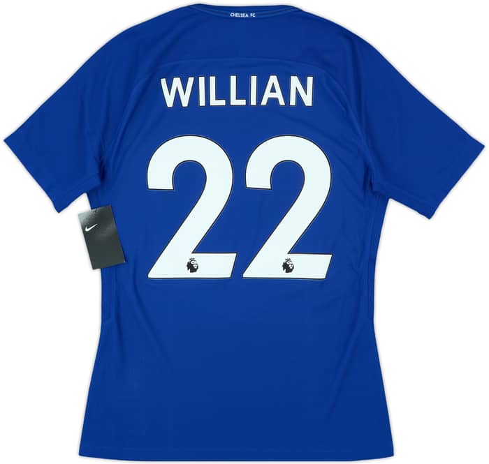2017-18 Chelsea Player Issue Home Shirt Willian #22 (M)