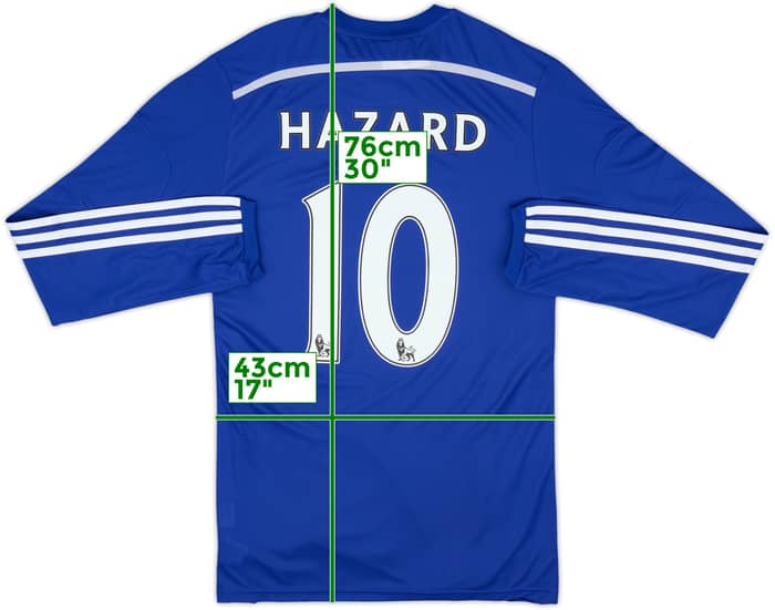2014-15 Chelsea Home L/S Shirt Hazard #10 (M)