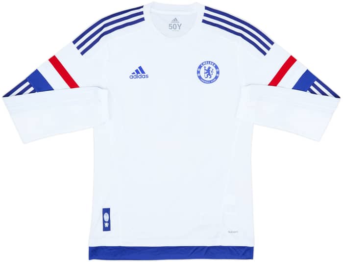 2015-16 Chelsea Player Issue Sample Away L/S Shirt Hazard #10 - 7/10 - (M)