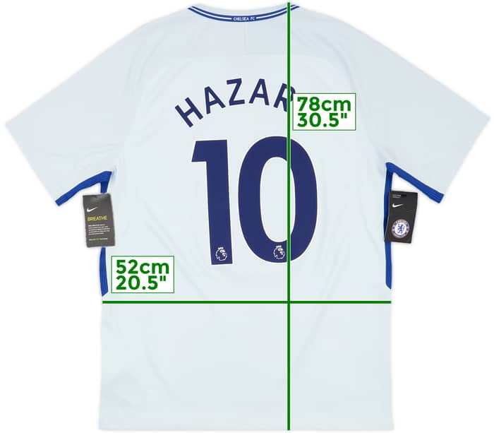 2017-18 Chelsea Away Shirt Hazard #10 (L)