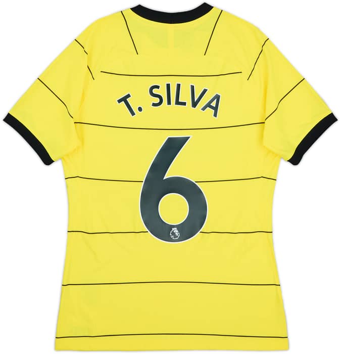 2021-22 Chelsea Authentic Away Shirt T.Silva #6 - 10/10 - (M)