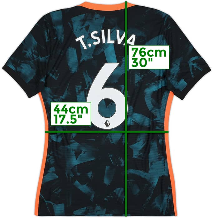 2021-22 Chelsea Player Issue Third Shirt T.Silva #6 - 10/10 - (M)